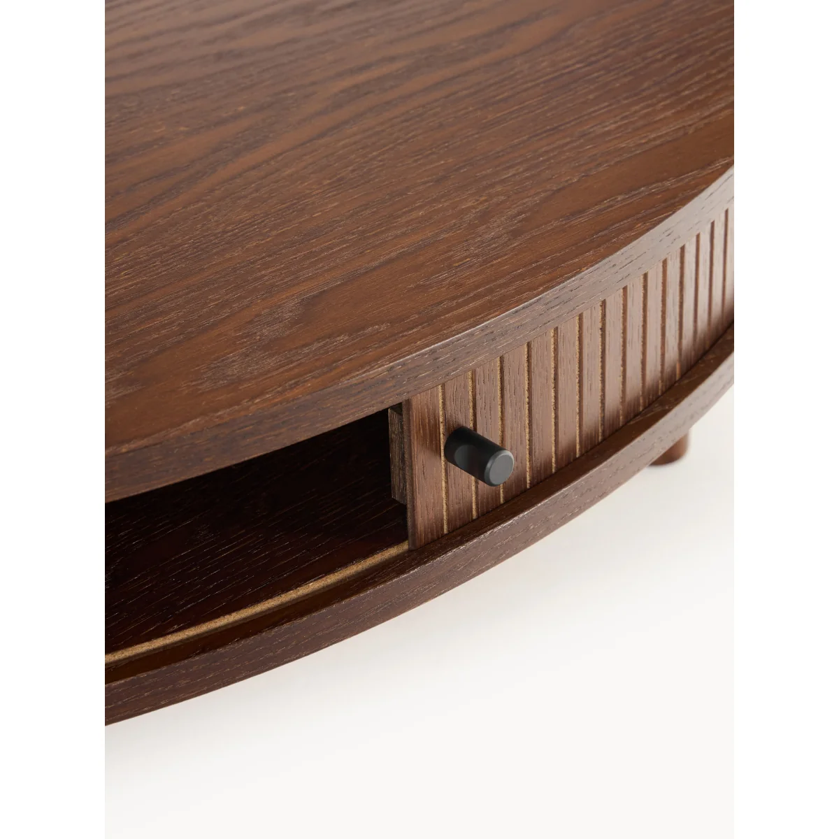 Coffee Table Calary with Fluted Front, Ø 110 cm – image 4
