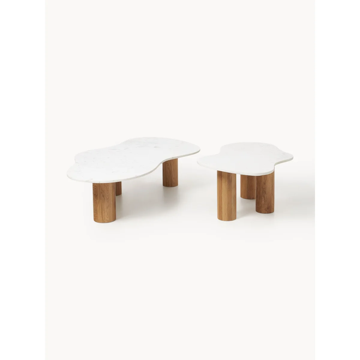 Organic-Shaped Marble Coffee Table Naruto – image 8