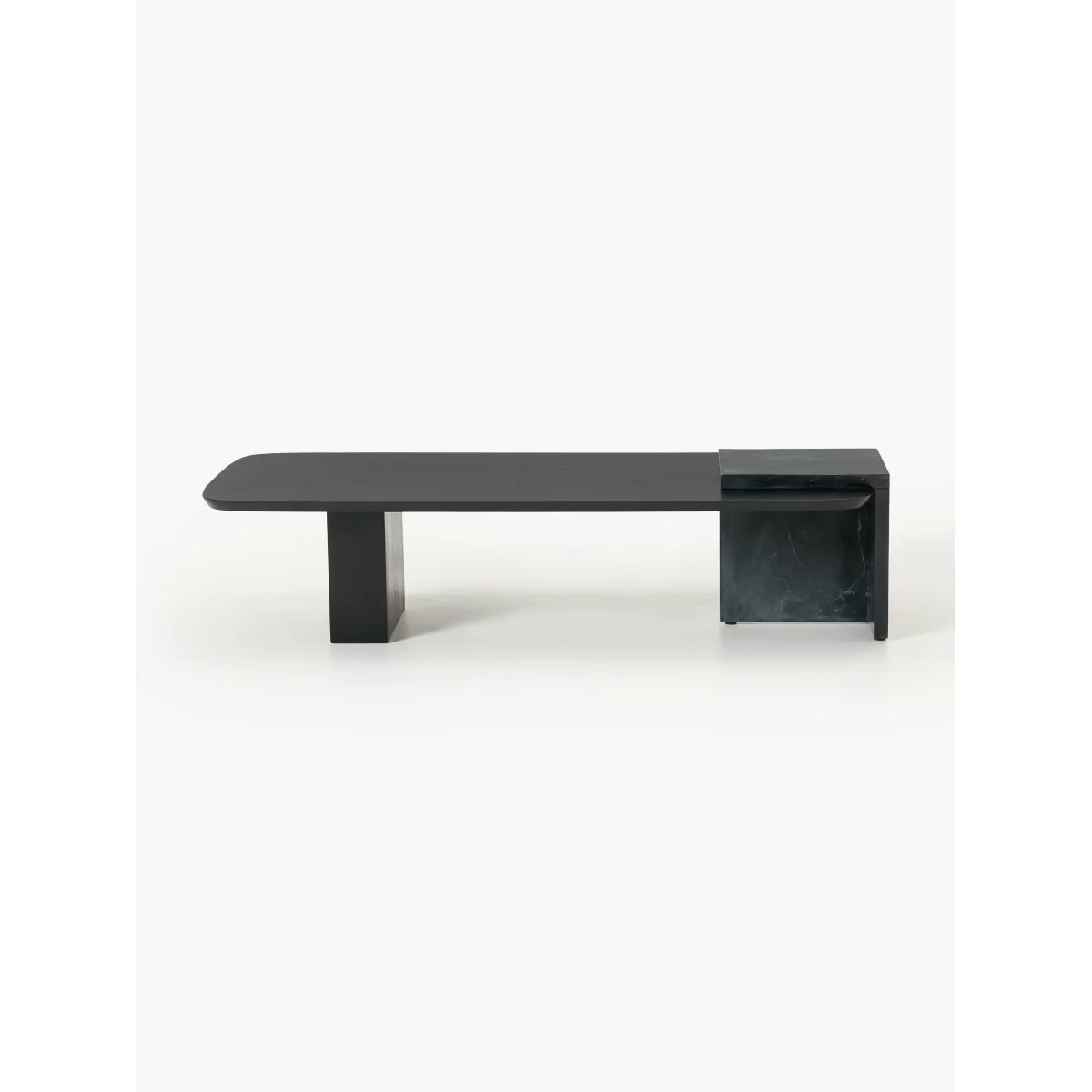 Oak Wood and Marble Coffee Table Naida – image 2