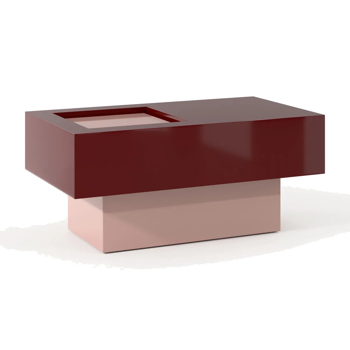 Rectangular Coffee Table Alessa with Storage Space – image 1