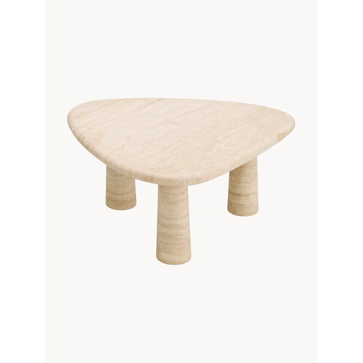 Organic-Shaped Travertine Coffee Table Larino – image 3