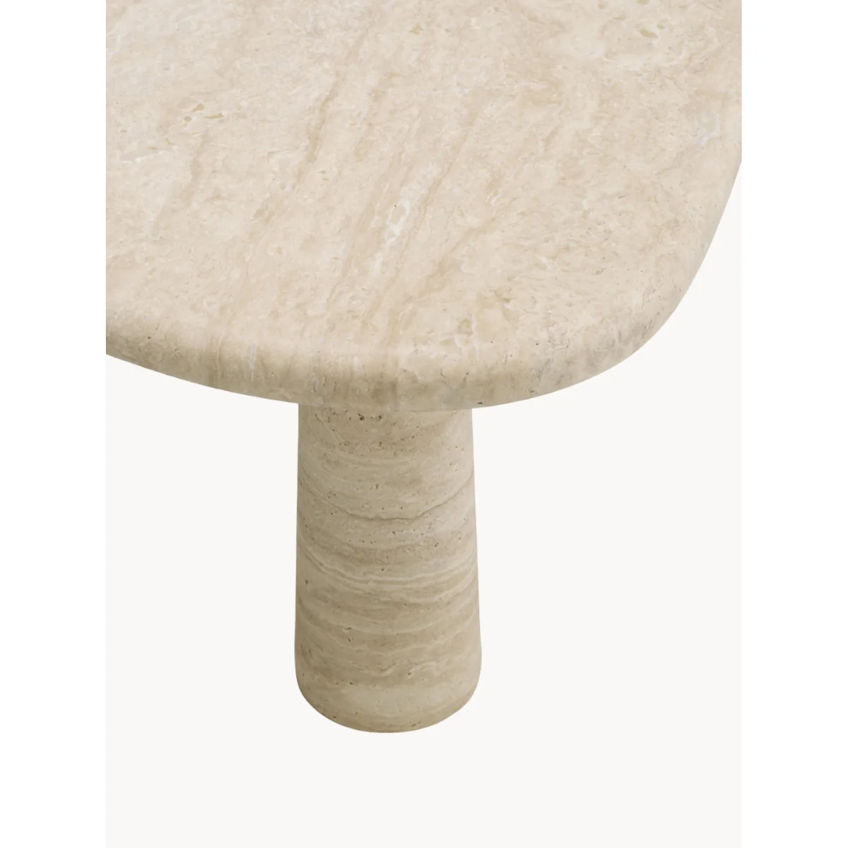 Organic-Shaped Travertine Coffee Table Larino – image 5