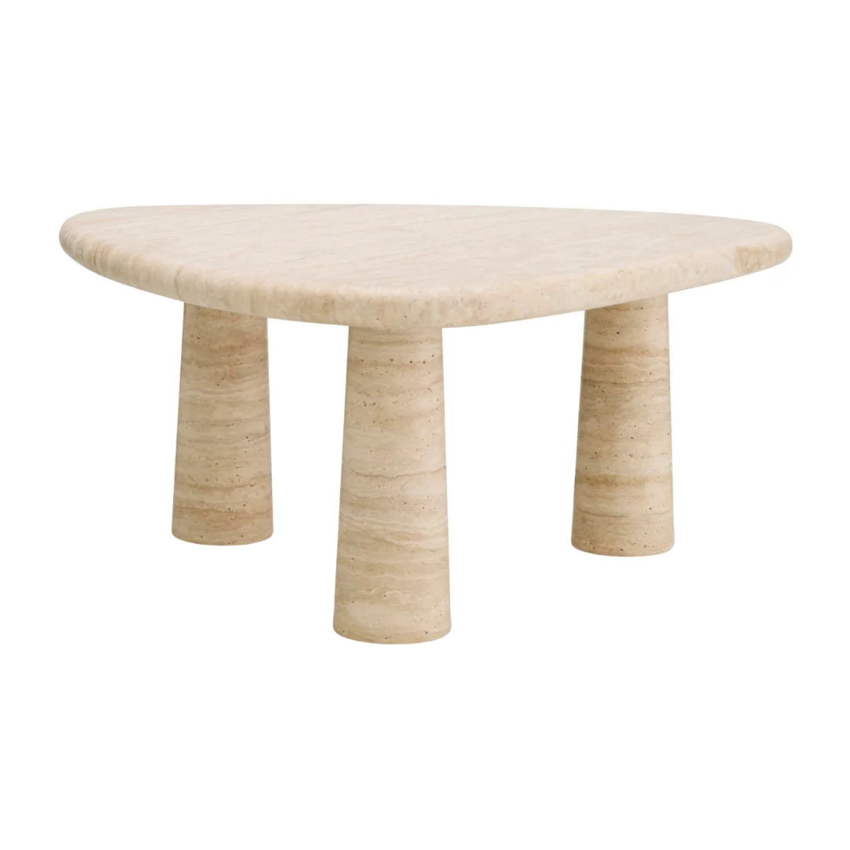Organic-Shaped Travertine Coffee Table Larino – image 1