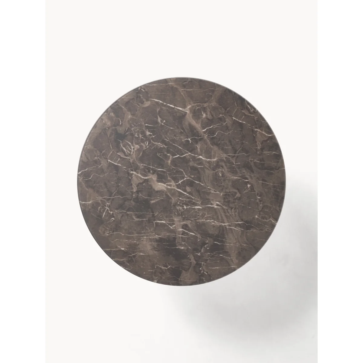 Round Coffee Table Antigua with Marble Effect Glass Top – image 6
