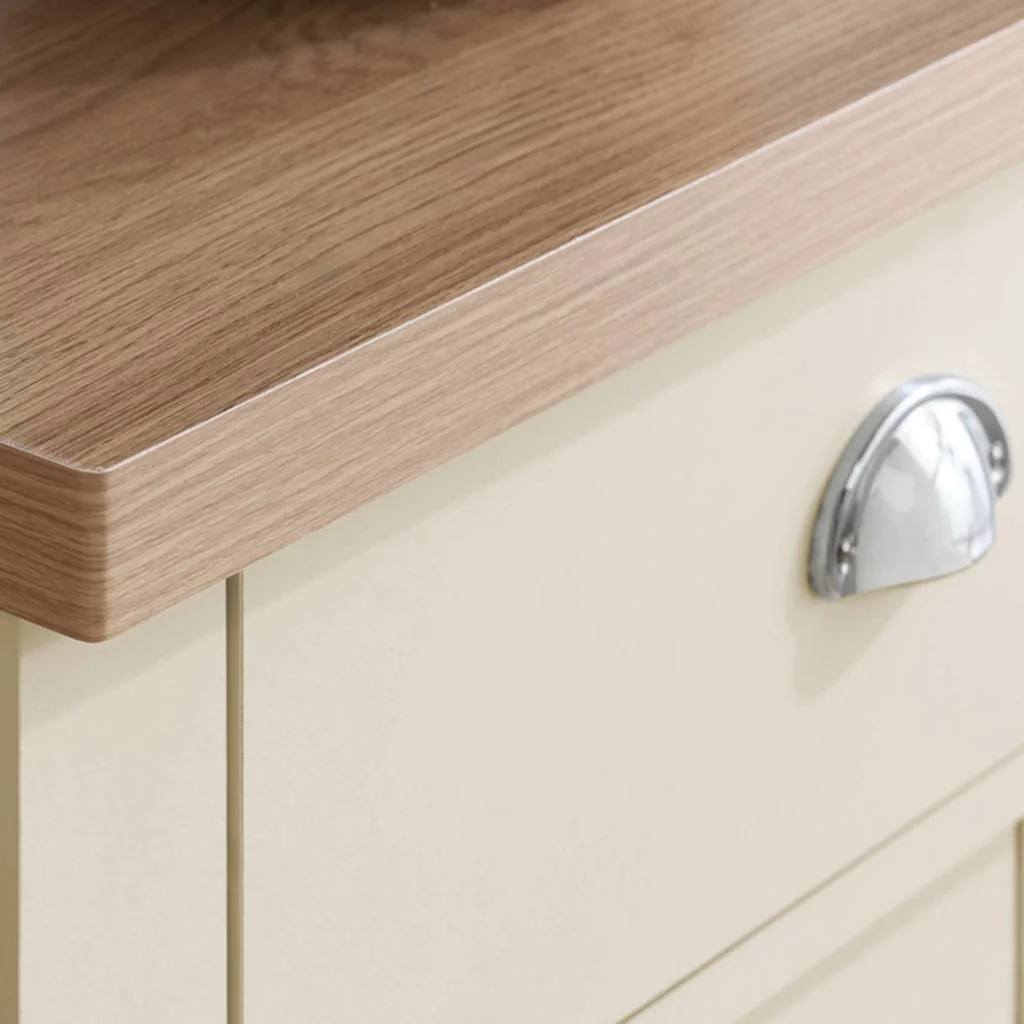 Burwick 2 Drawer Console Table, Cream – image 2