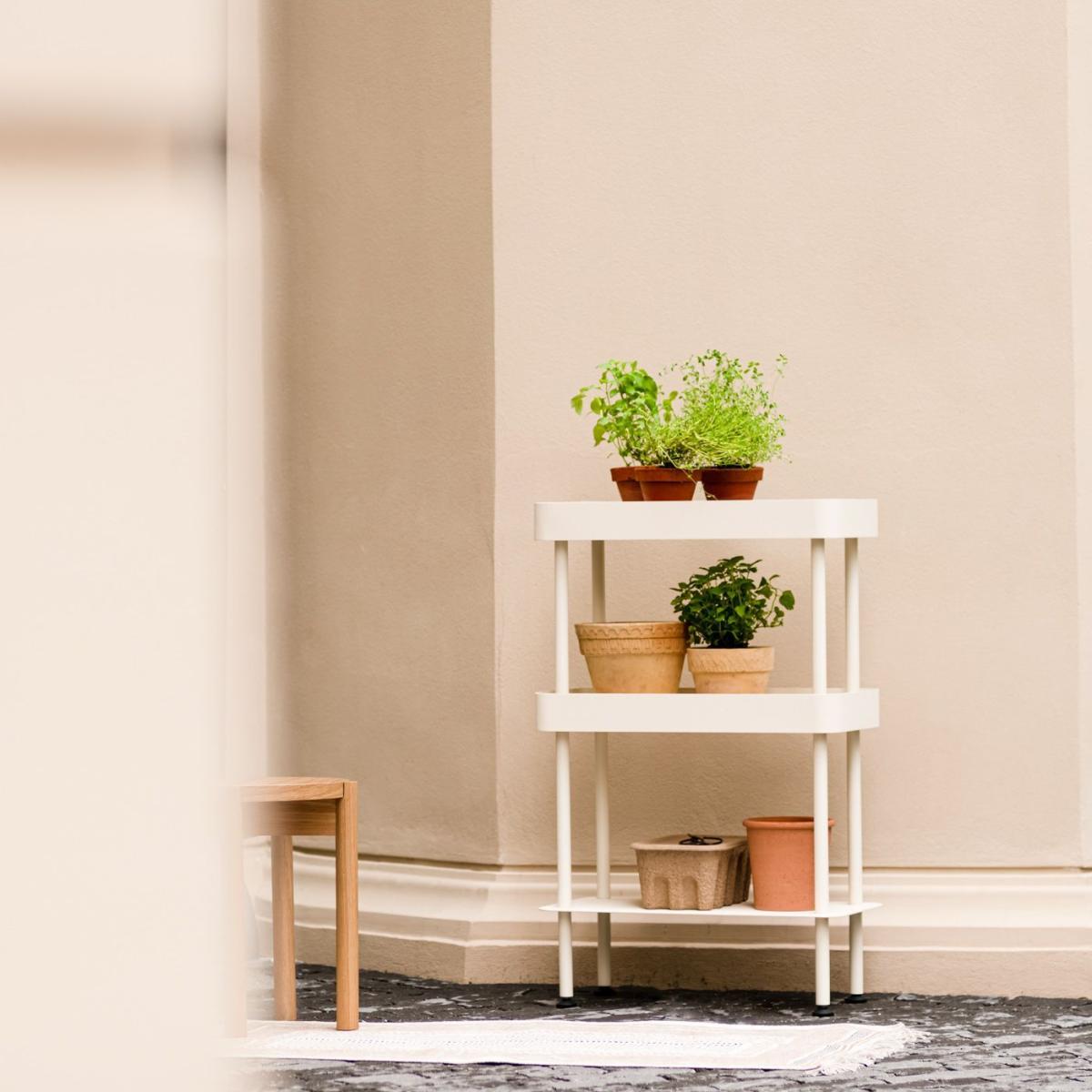 Piazza Beige Nolle Console 3-tier with Feet – image 2