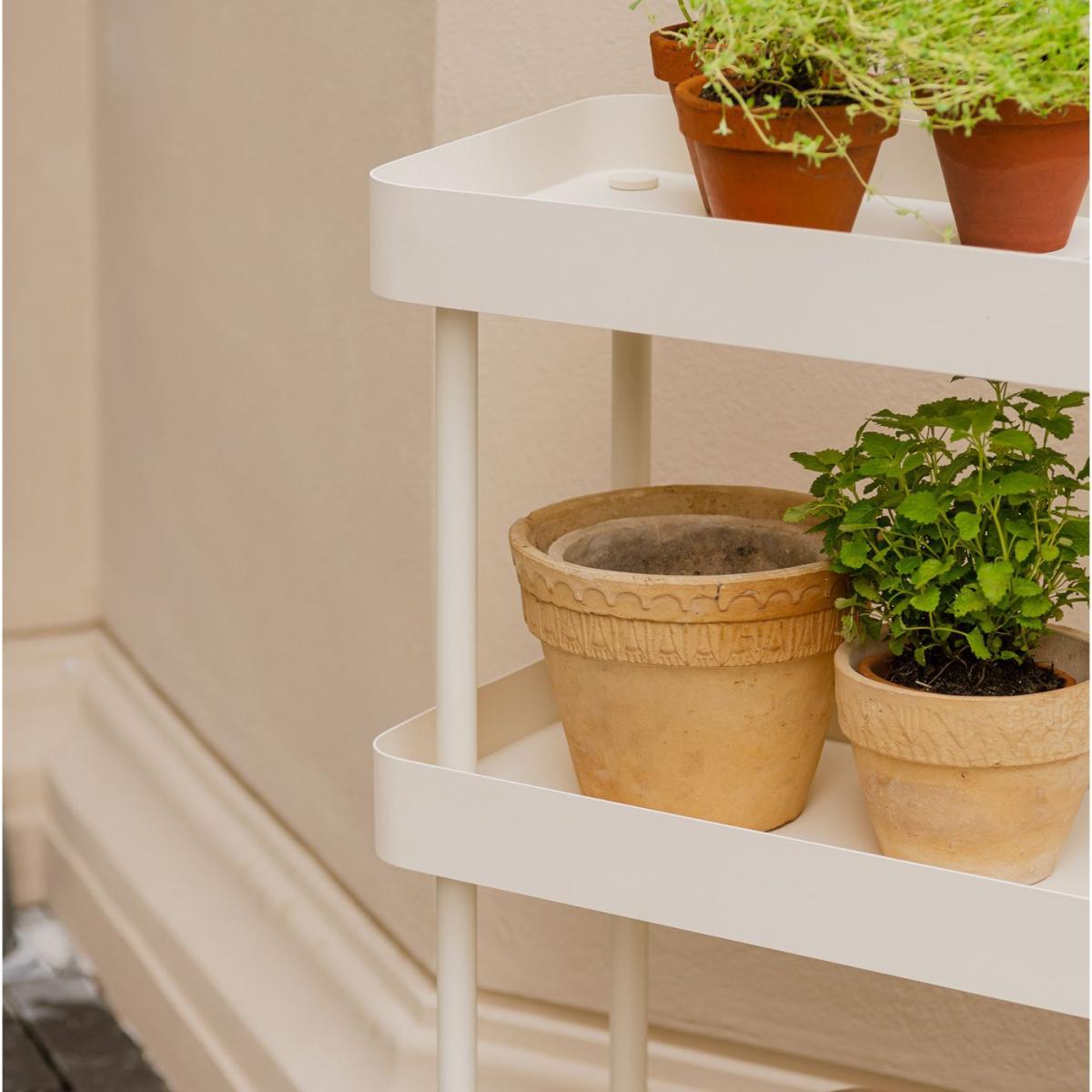 Piazza Beige Nolle Console 3-tier with Feet – image 3