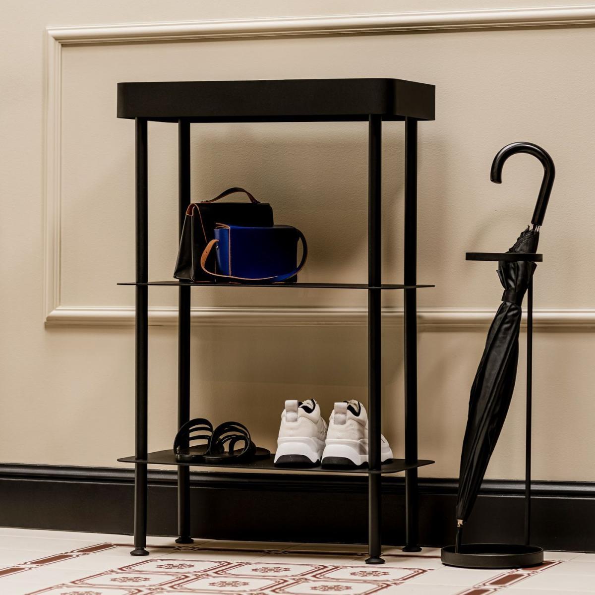 Vulcano Black Nolle Console 3-tier with Feet – image 5