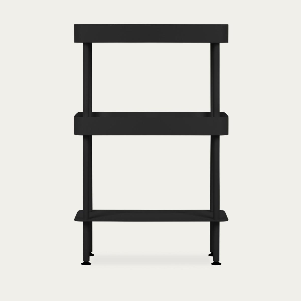 Vulcano Black Nolle Console 3-tier with Feet – image 1