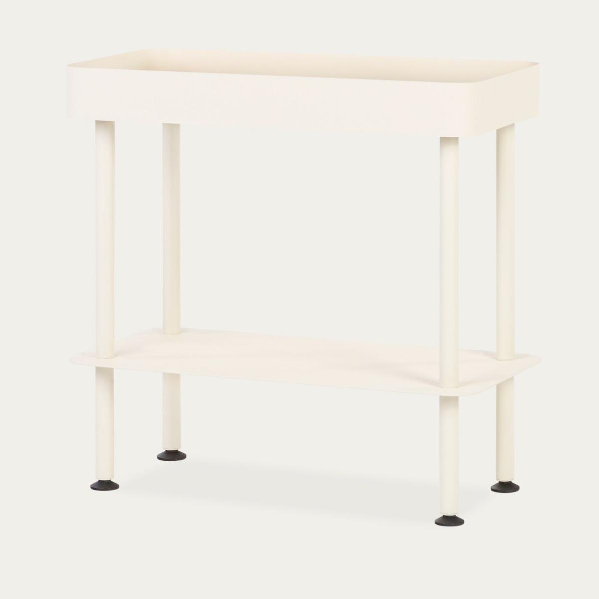 Piazza Beige Nolle Console 2-tier with Feet – image 1
