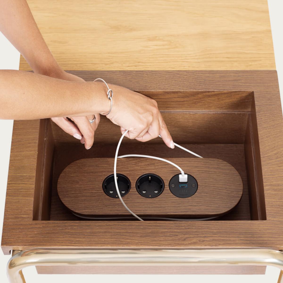 Beatrice Console Table W/ Charging Box – image 7