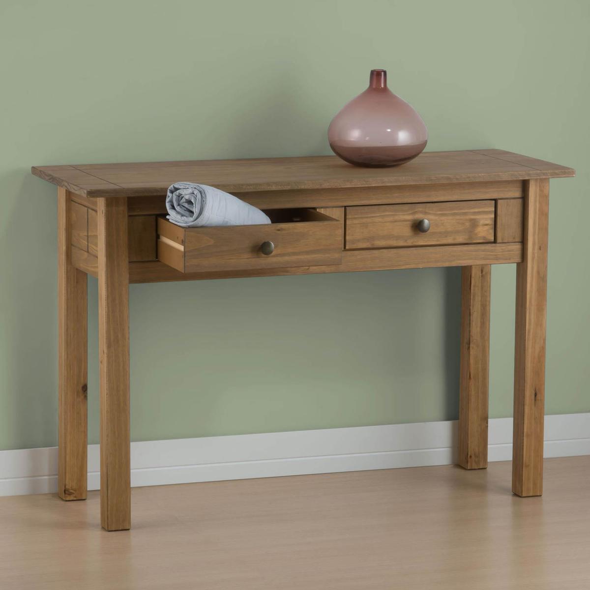 Santiago Pine Console Table Natural – image 3