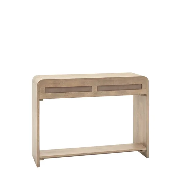 Cedar & Sage Ontario Mango Wood 2 Drawer Console Table – image 7