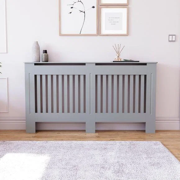 Return - Vida Designs Chelsea Radiator Cover, Grey Large – image 2