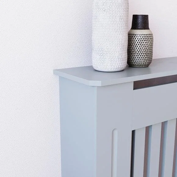 Return - Vida Designs Chelsea Radiator Cover, Grey Large – image 4