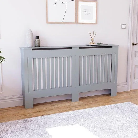 Return - Vida Designs Chelsea Radiator Cover, Grey Large – image 6
