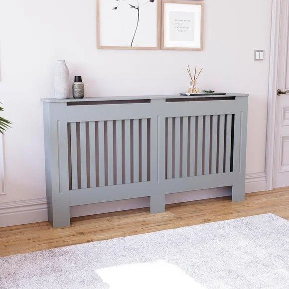 Return - Vida Designs Chelsea Radiator Cover, Grey Large – image 1