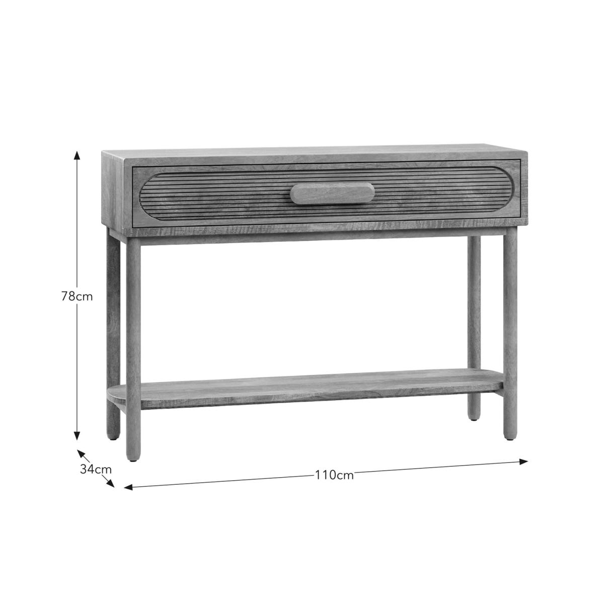 Khari Console Table, Dark Mango Wood Brown – image 4
