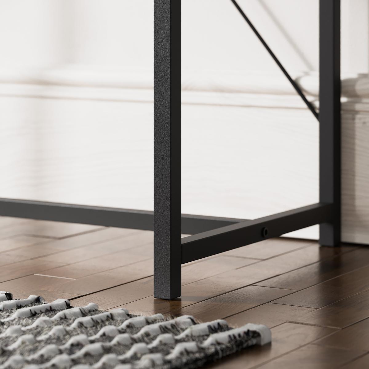 Nixon 2 Drawer Console Table Black – image 5