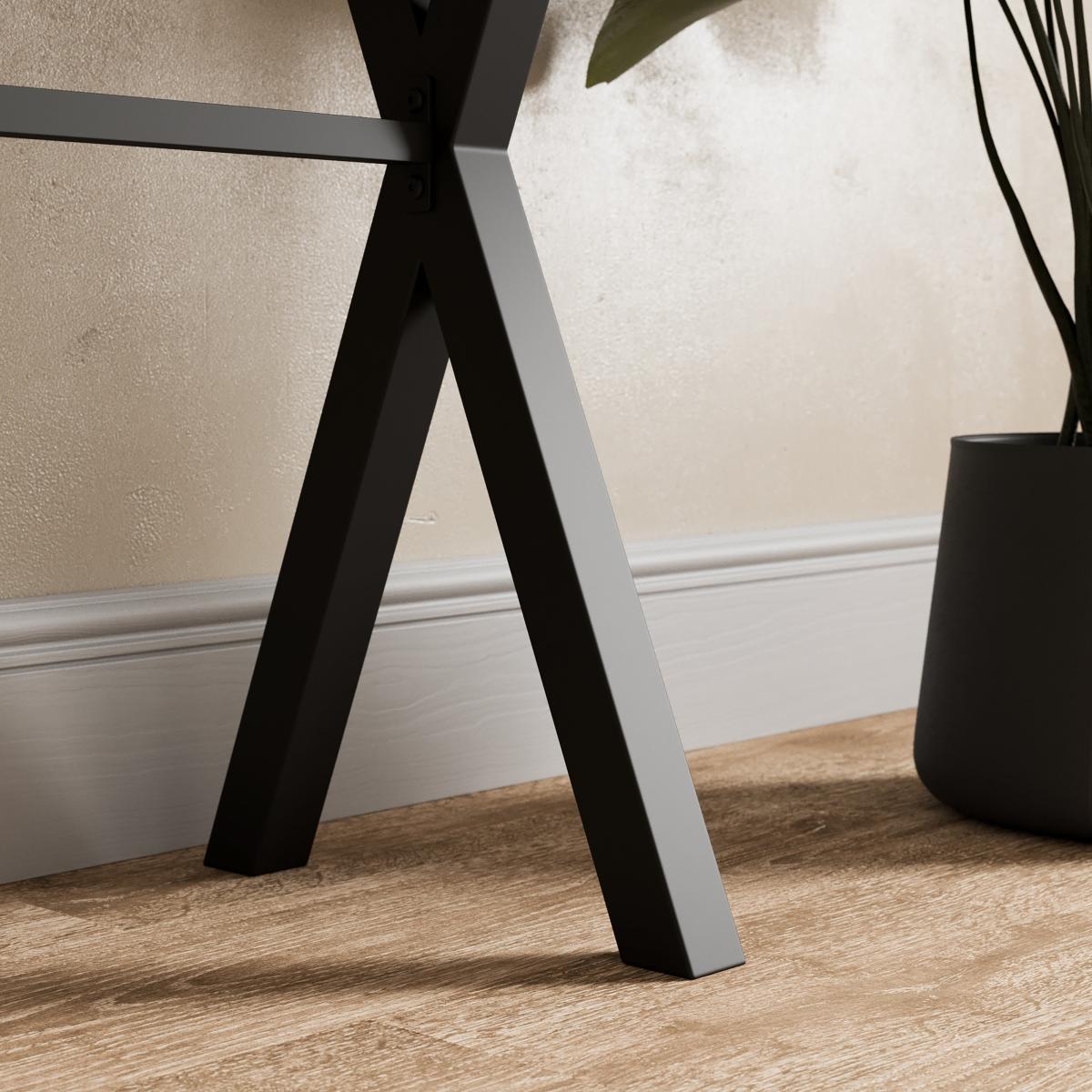 Ezra Console Table, Rustic Wood Effect Rustic Oak Effect – image 4