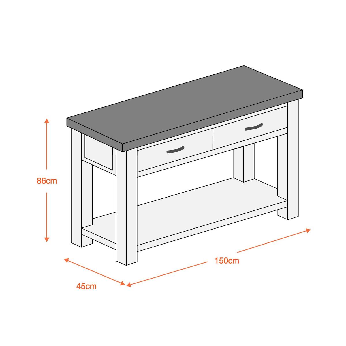 Harvey Acacia Console Table Brown – image 2