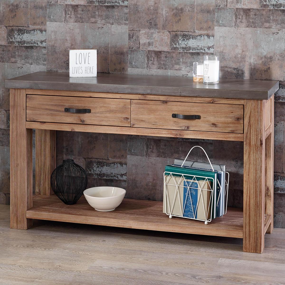 Harvey Acacia Console Table Brown – image 3