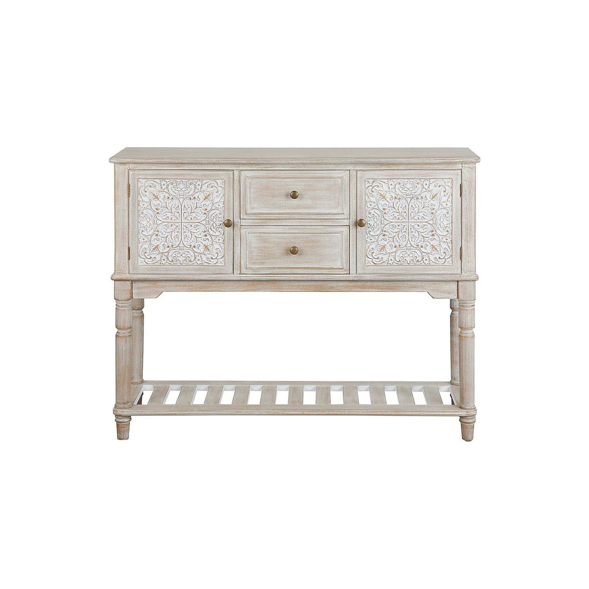Lucille Carved Console Table Brown – image 2