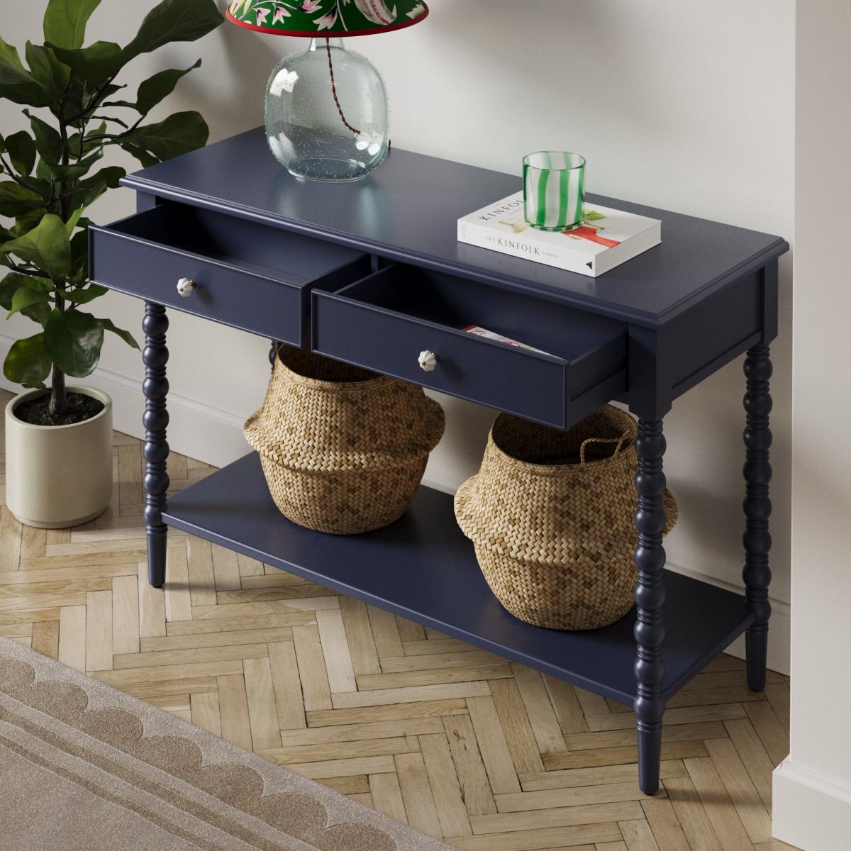 Pippin Console Table, Navy Navy – image 2