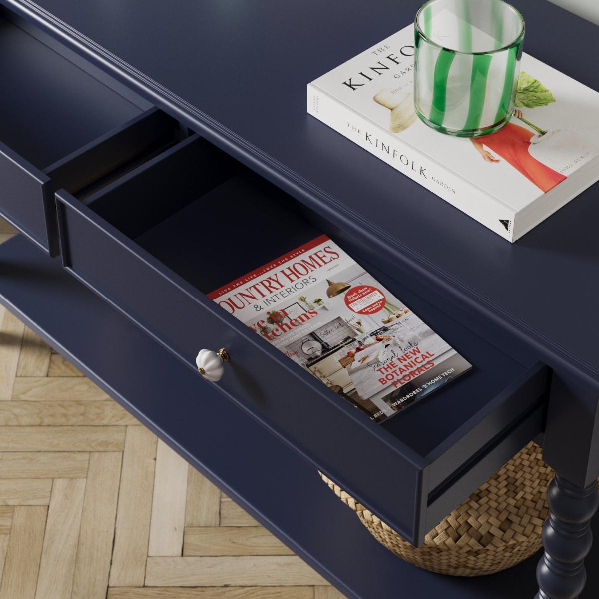 Pippin Console Table, Navy Navy – image 4