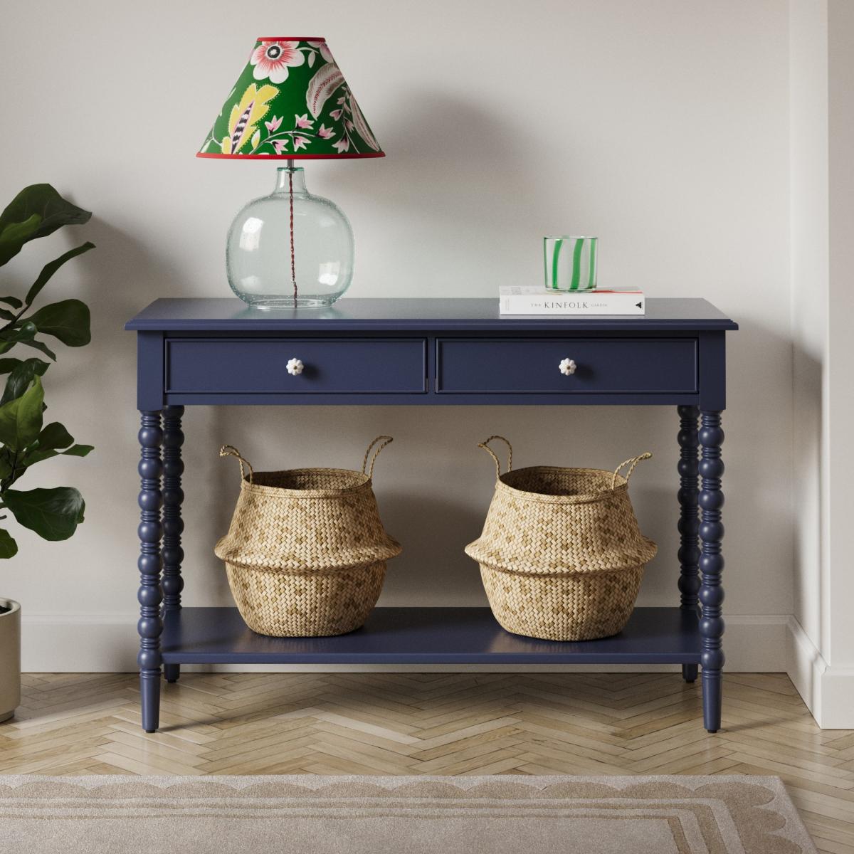 Pippin Console Table, Navy Navy – image 1