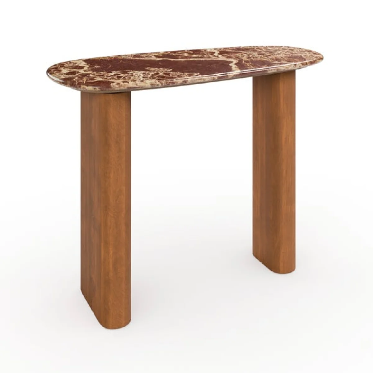 Pondus Console Table, Real Cherry Marble and Mango Wood – image 7