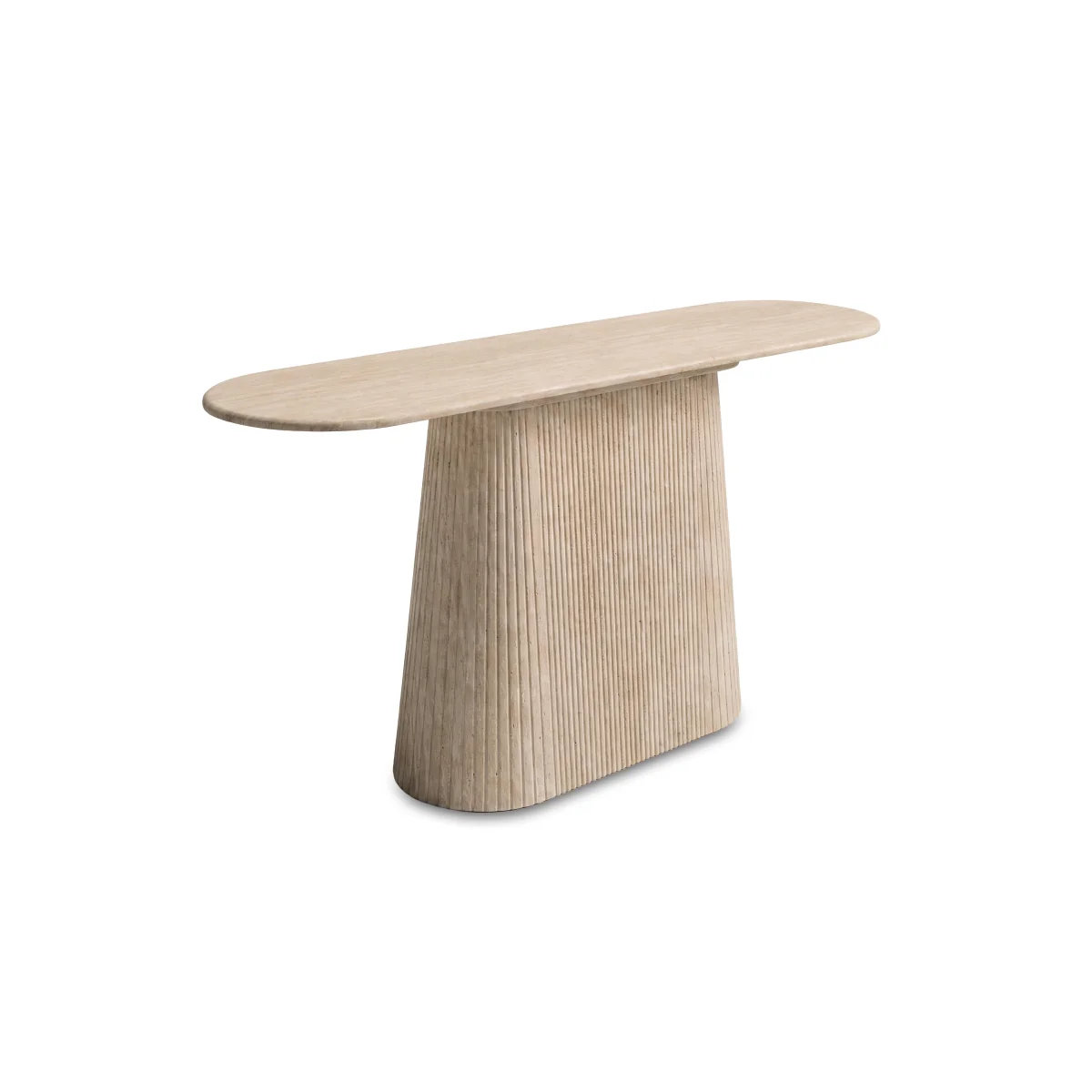 Romeo Oval Console Table with Pedestal Base - Living Room Furniture - In Time for Christmas – image 5