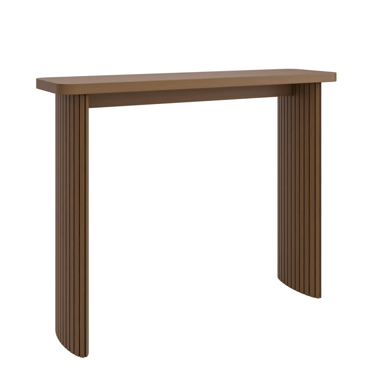 Slim & Narrow Walnut Finish Console Table - Jarel – image 3