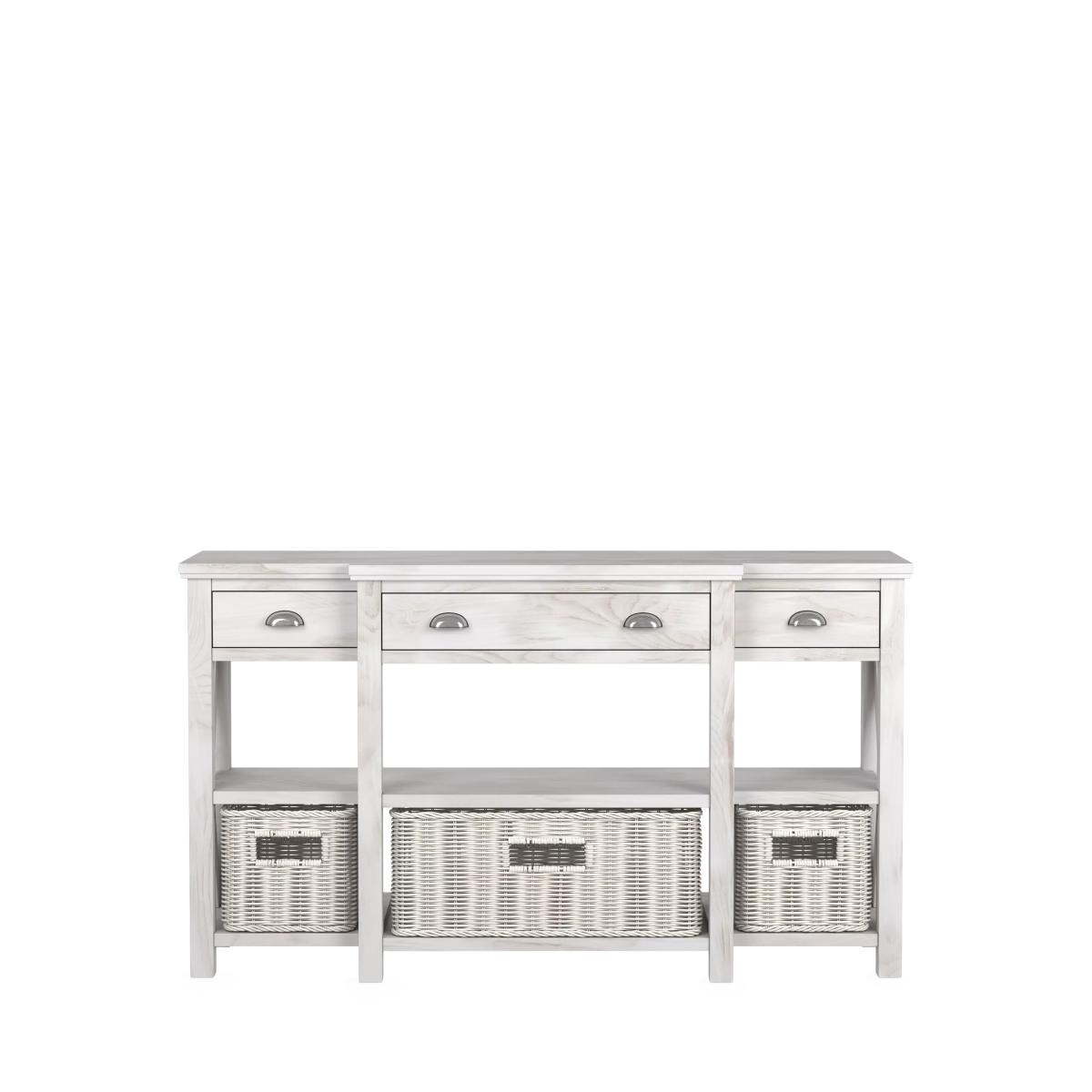 Laura Ashley Alderbury 3 Drawer Console Table, White – image 2