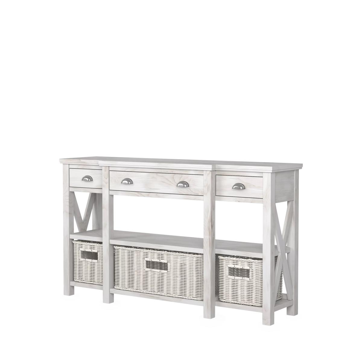 Laura Ashley Alderbury 3 Drawer Console Table, White – image 3
