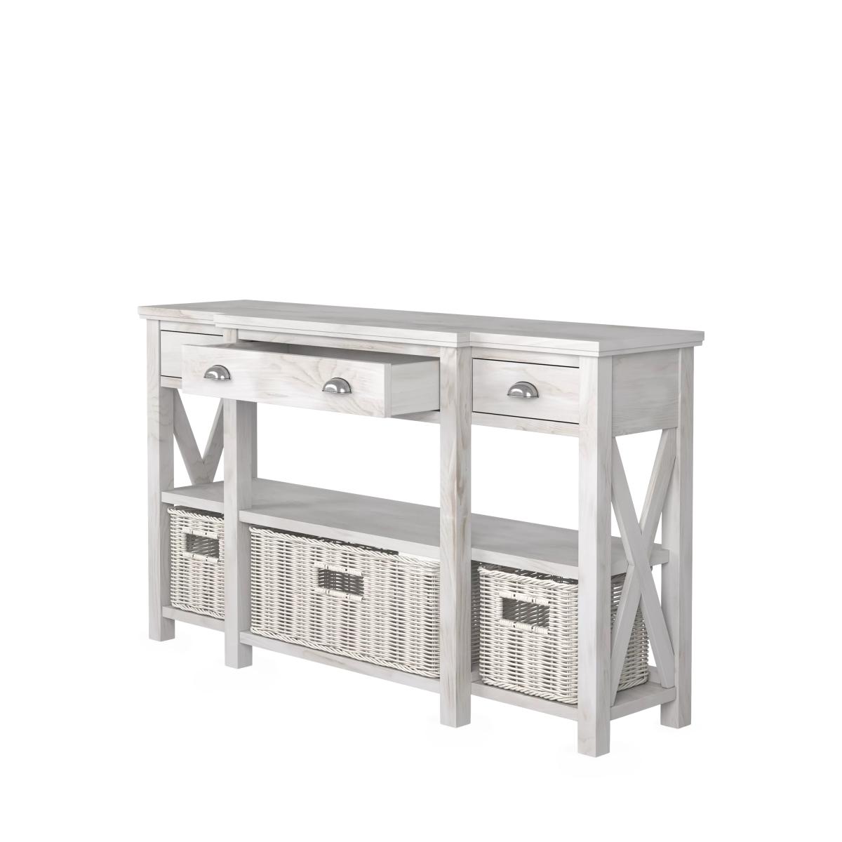 Laura Ashley Alderbury 3 Drawer Console Table, White – image 5