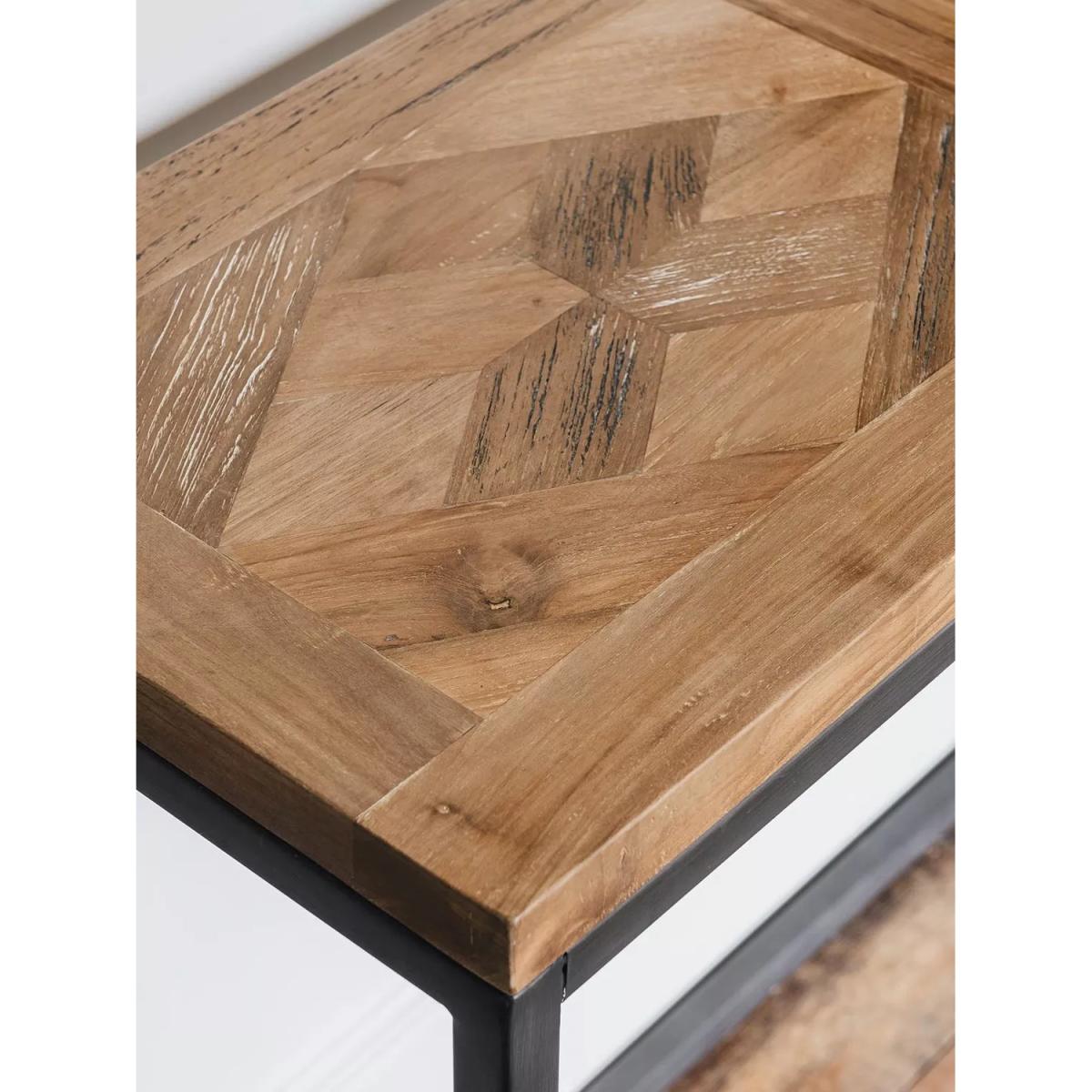 One.World Lulworth Washed Recycled Teak Console Table – image 2