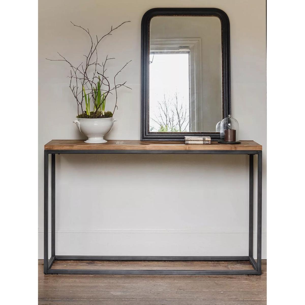 One.World Lulworth Washed Recycled Teak Console Table – image 3