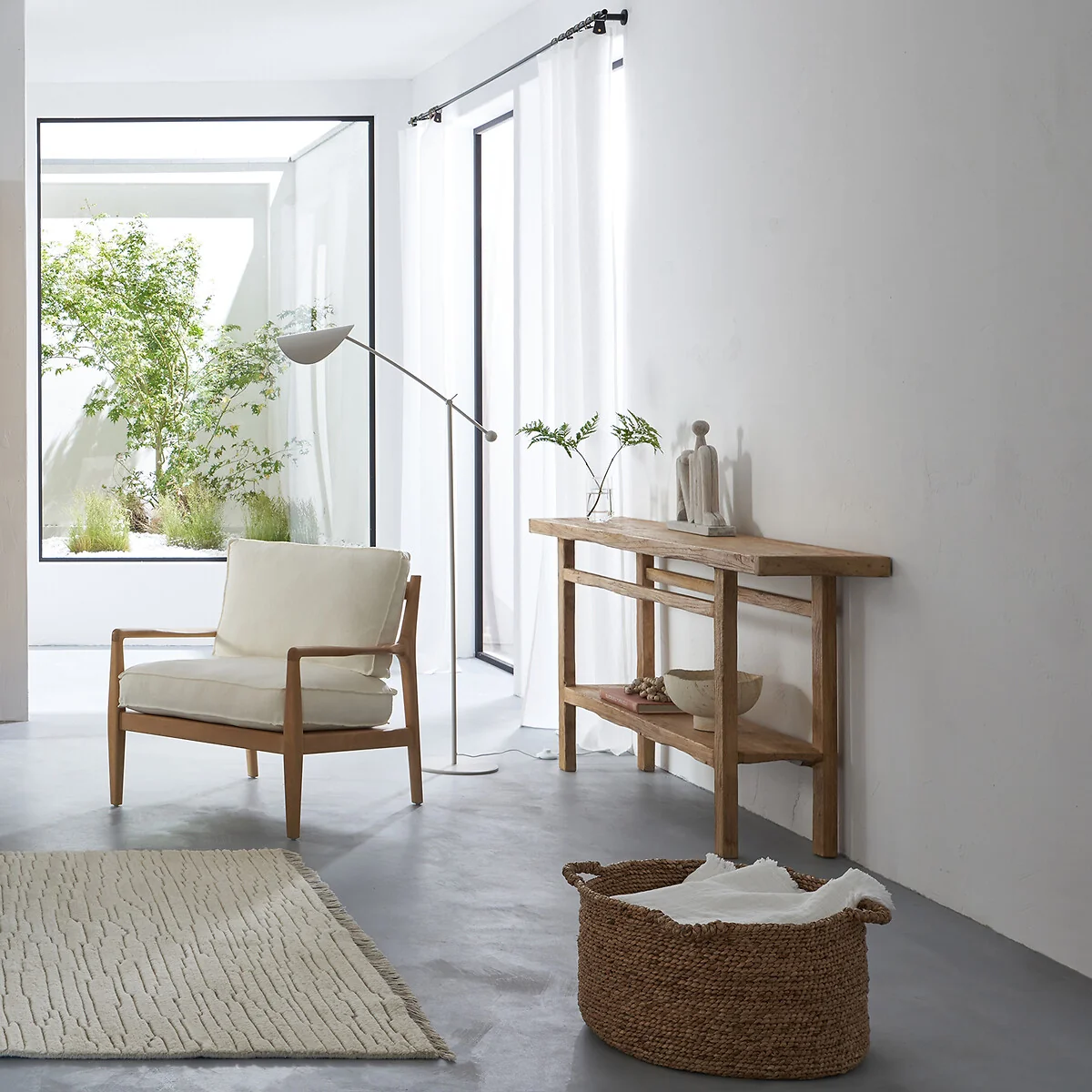 Sumiko XL Recycled Solid Elm Console Table – image 2
