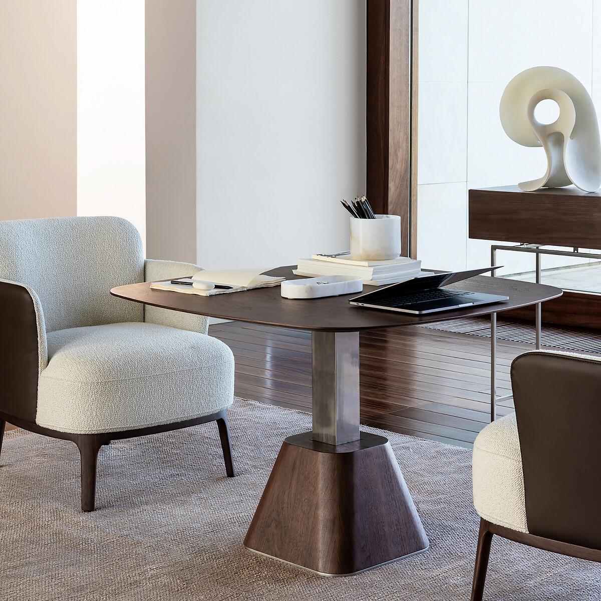 Oreko 2-Drawer Walnut Console Table – image 10
