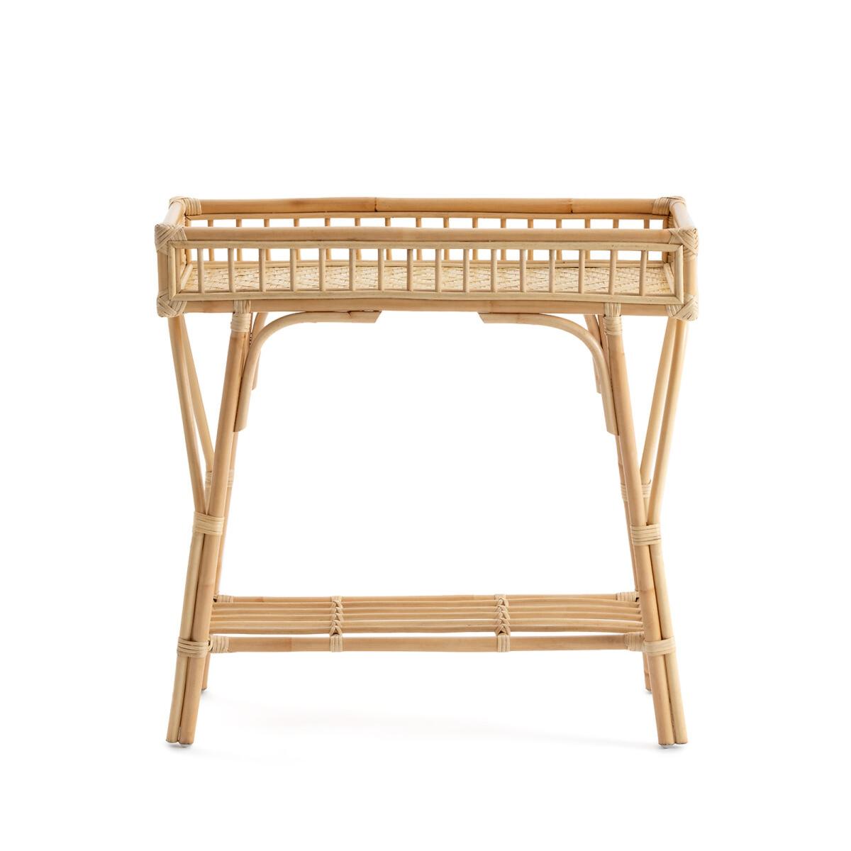 Nyla Rattan & Bamboo Console Table – image 4