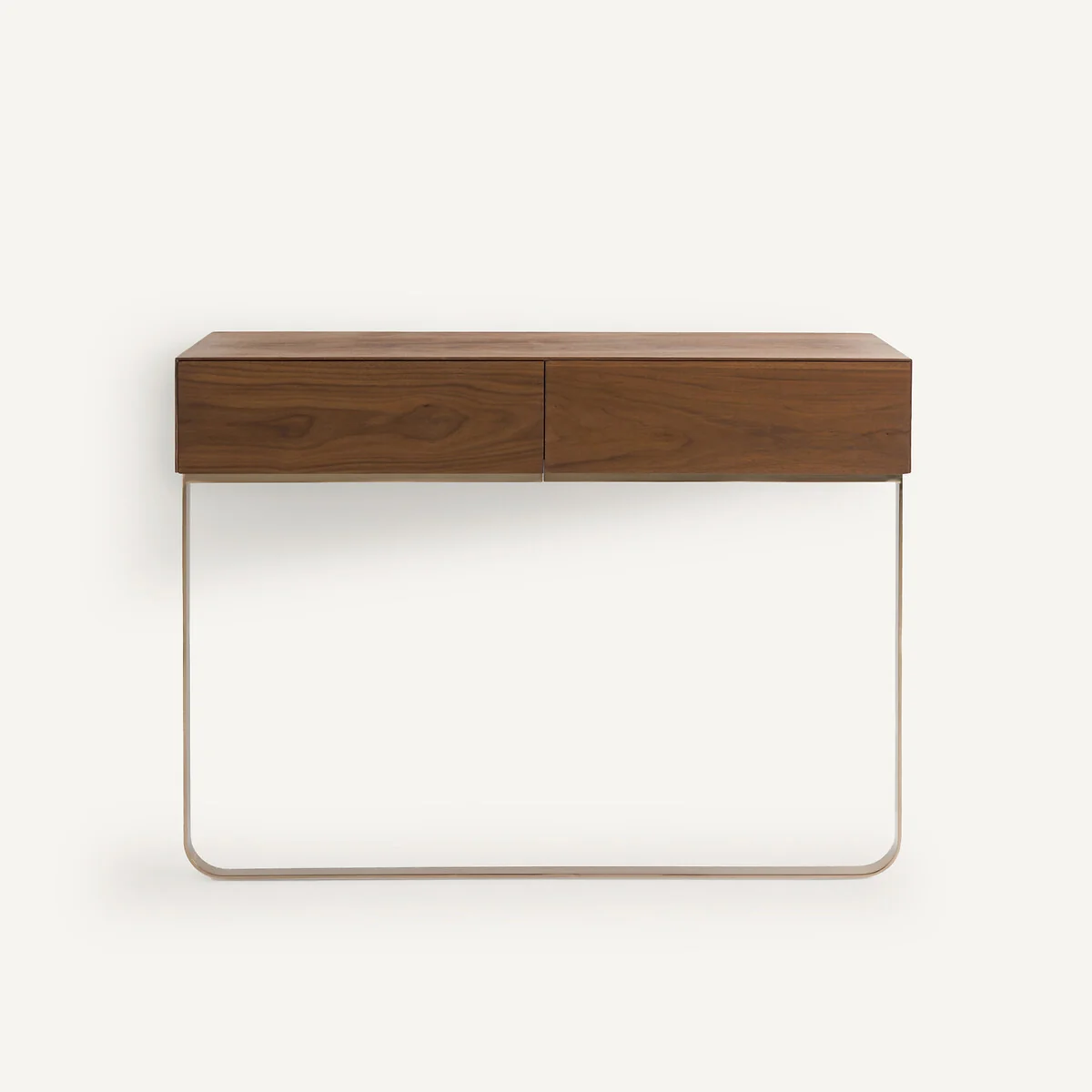 Merten Wall-Mounted Console Table in Walnut Veneer – image 3