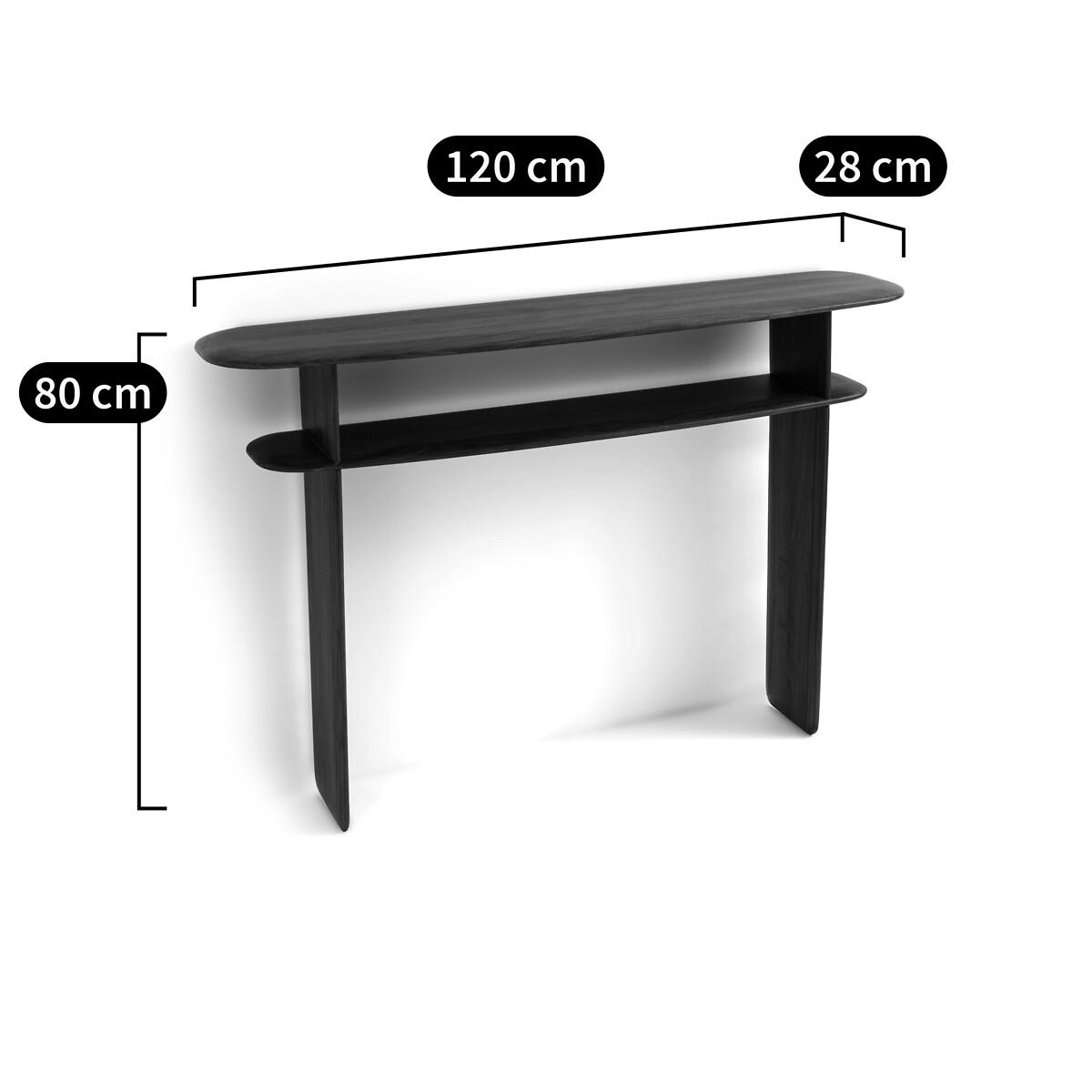 Iloss Solid Walnut Wall Console Table – image 8