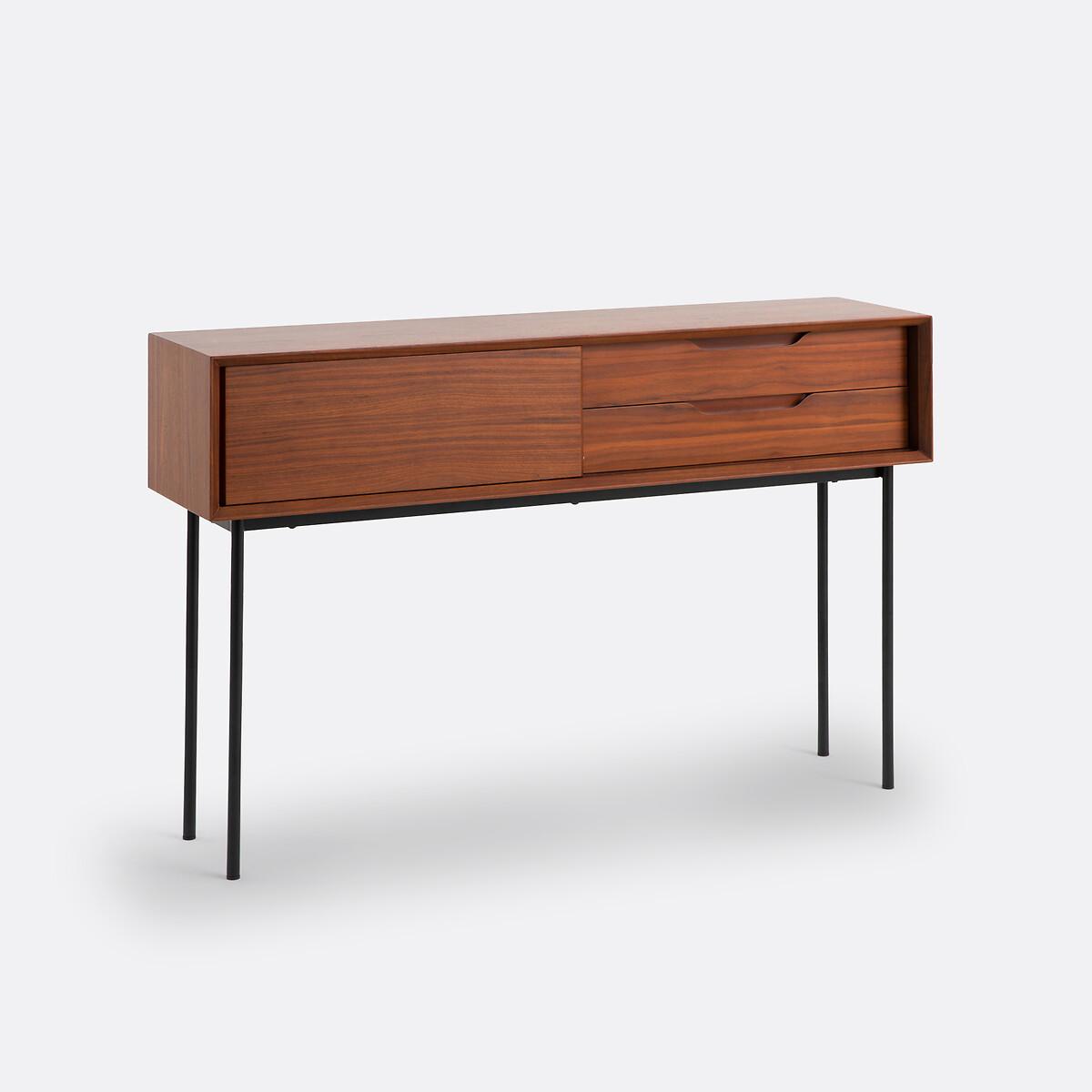 Noyeto Walnut Veneer Console Table – image 2