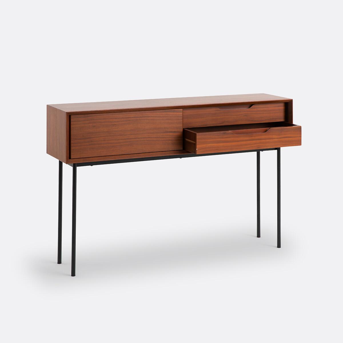 Noyeto Walnut Veneer Console Table – image 5