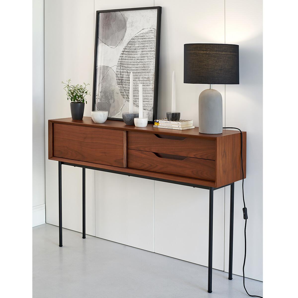 Noyeto Walnut Veneer Console Table – image 8
