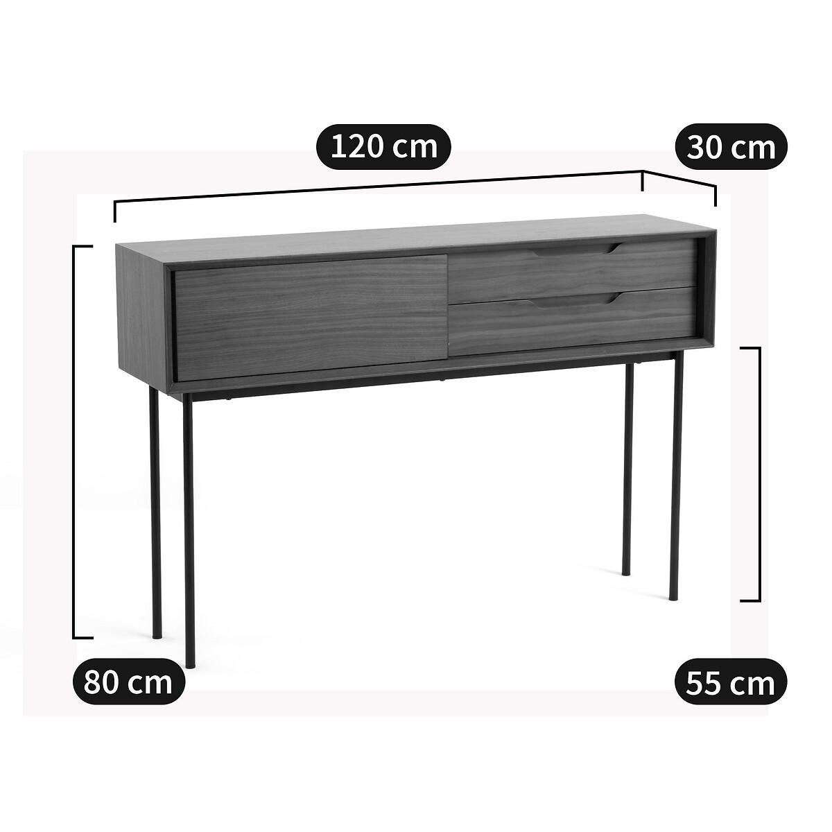 Noyeto Walnut Veneer Console Table – image 10