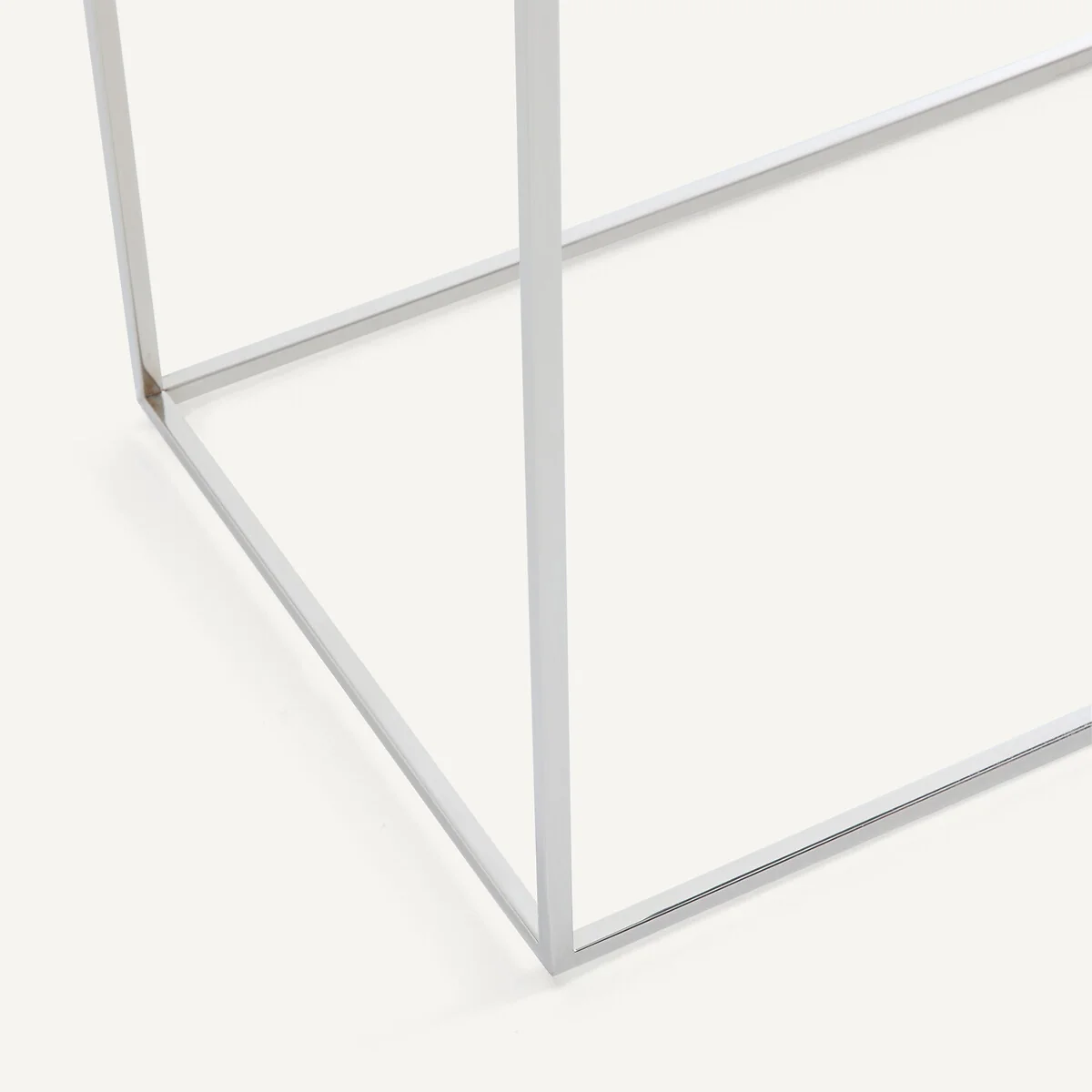Mahaut Chrome-Plated Metal Mirrored Console Table – image 5