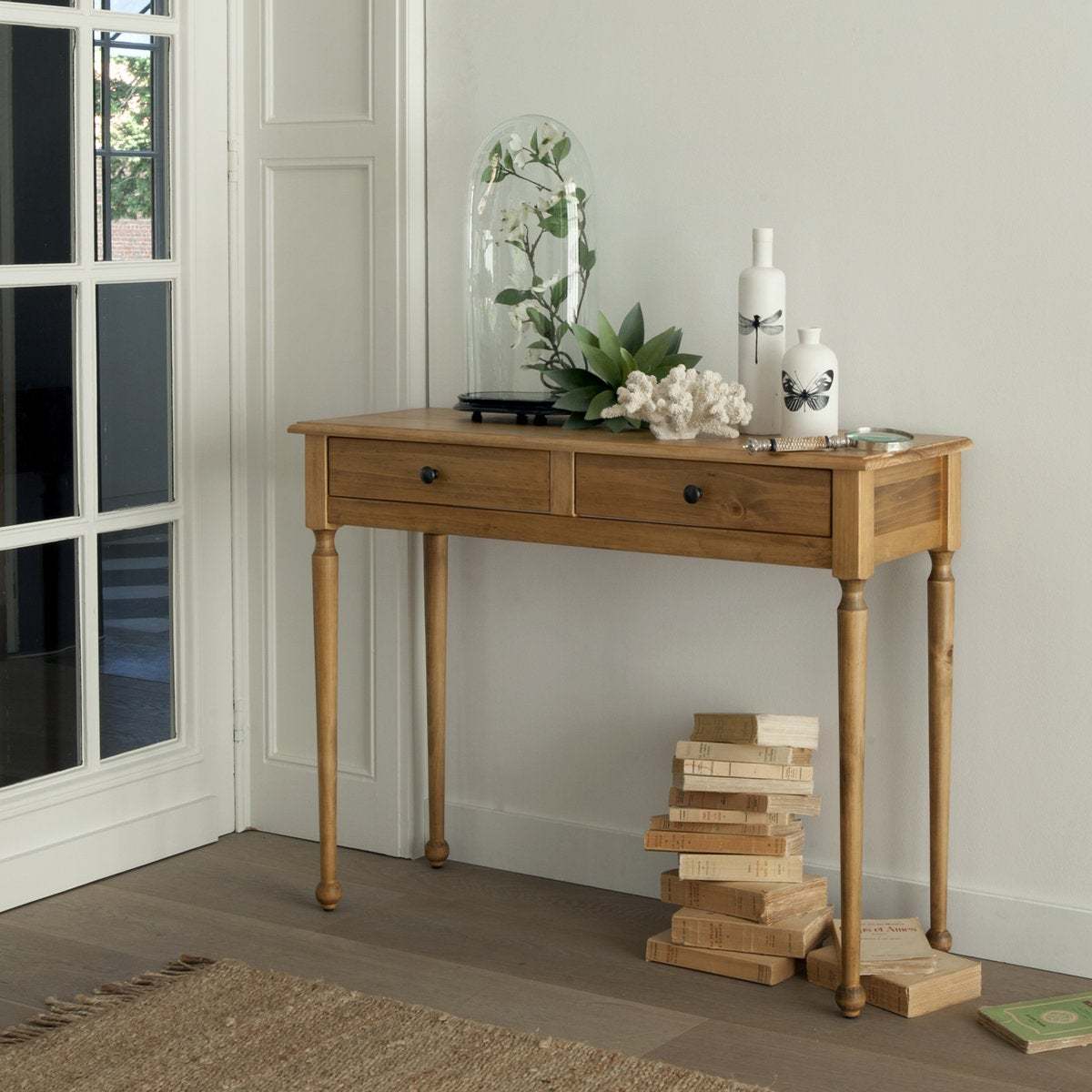AUTHENTIC STYLE Classic Solid Pine Console Table – image 2