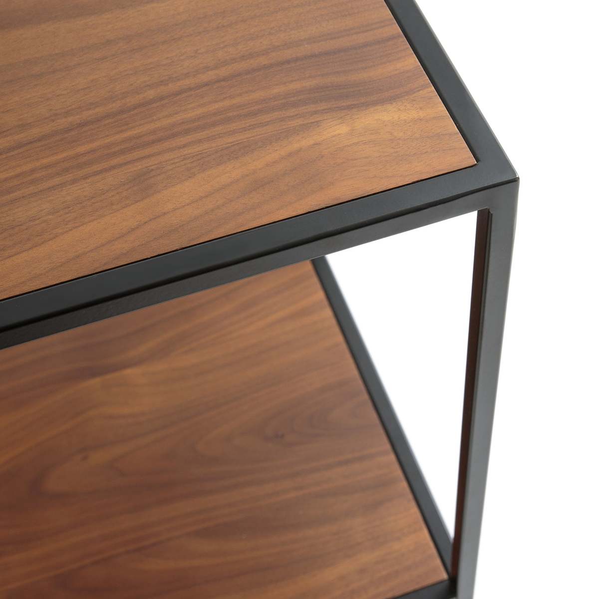 Walnut Double Console Shelf Unit – image 3